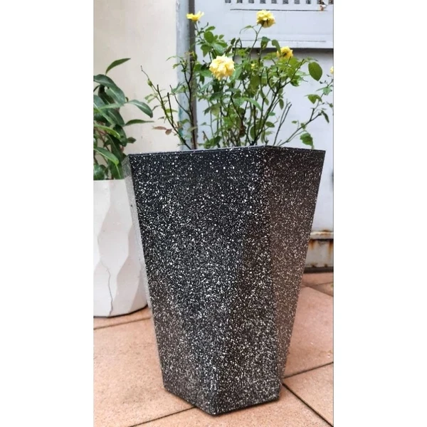 chậu nhựa lục giác giả đá 24x30cm