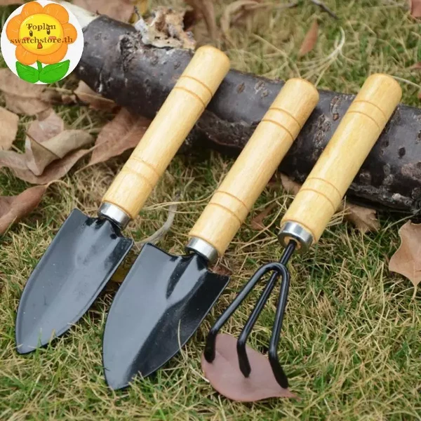 Toplan 3 Cái / bộ Bộ Dụng Cụ Làm Vườn Mini Cho Cây Vườn Chậu Hoa Xương Rồng Rau Đào Làm Cỏ Trong Nhà Cây Nhỏ Dụng Cụ Làm Vườn TH