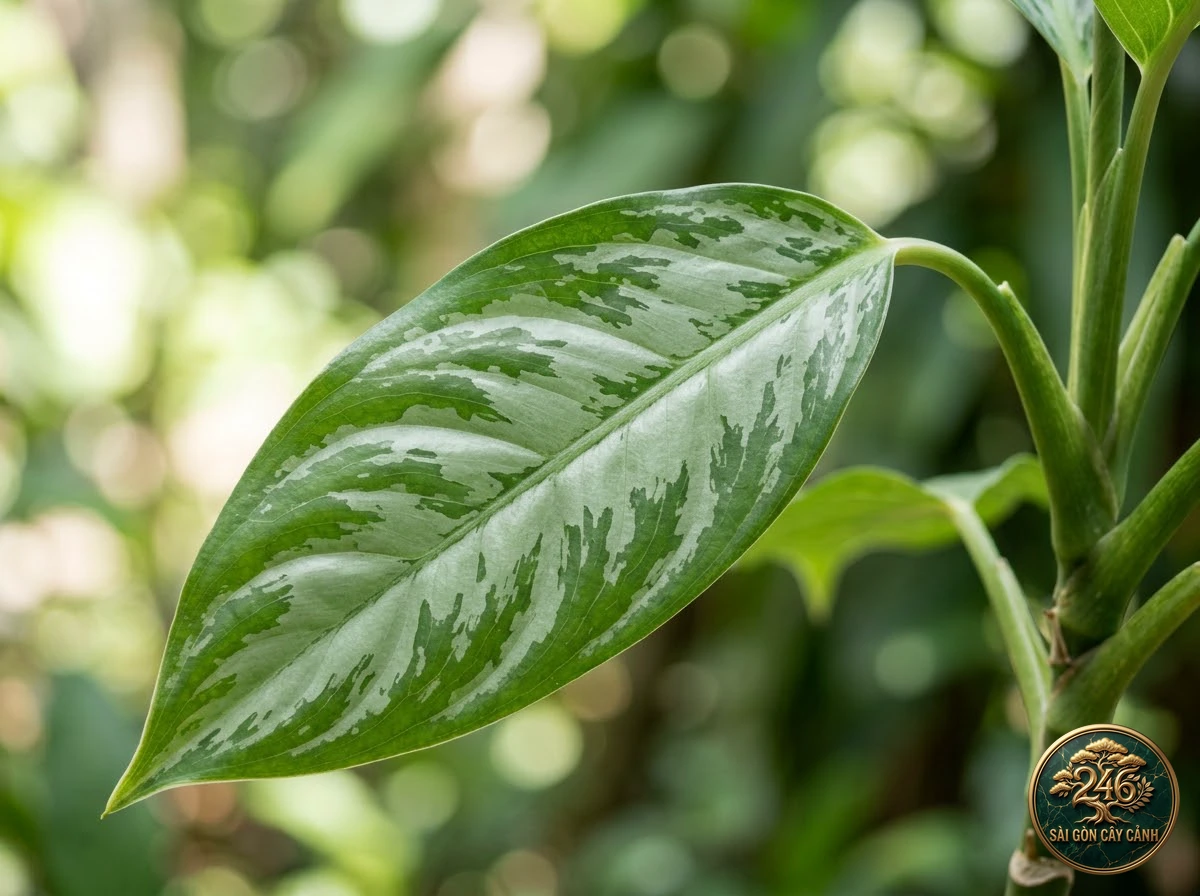 Vạn niên thanh Nam Bộ (Aglaonema cochinchinense): đặc điểm nhận diện