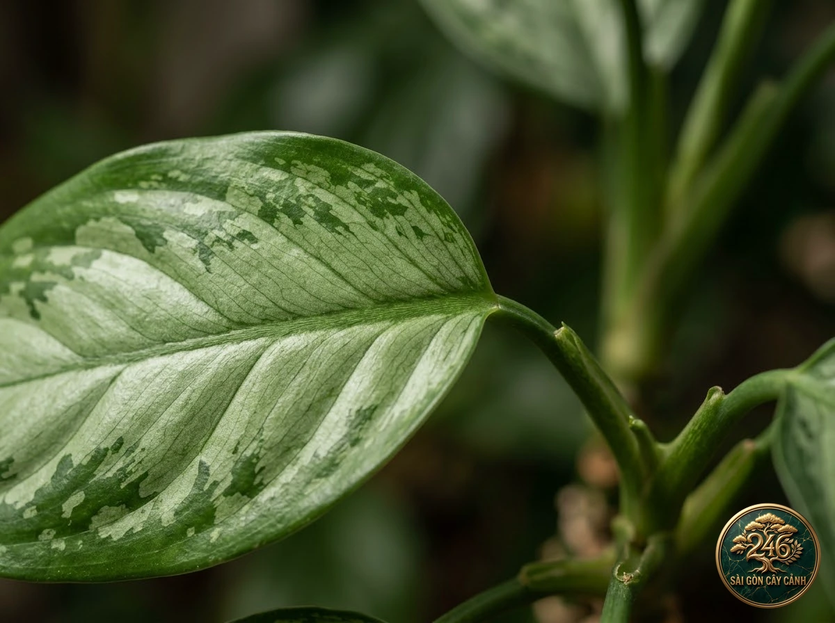 Vạn lộc đốm mây (Aglaonema nebulosum): đặc điểm nhận diện
