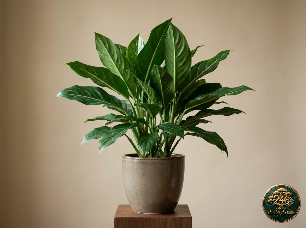 Vạn lộc cành dài (Aglaonema hookerianum): hình ảnh hồ sơ