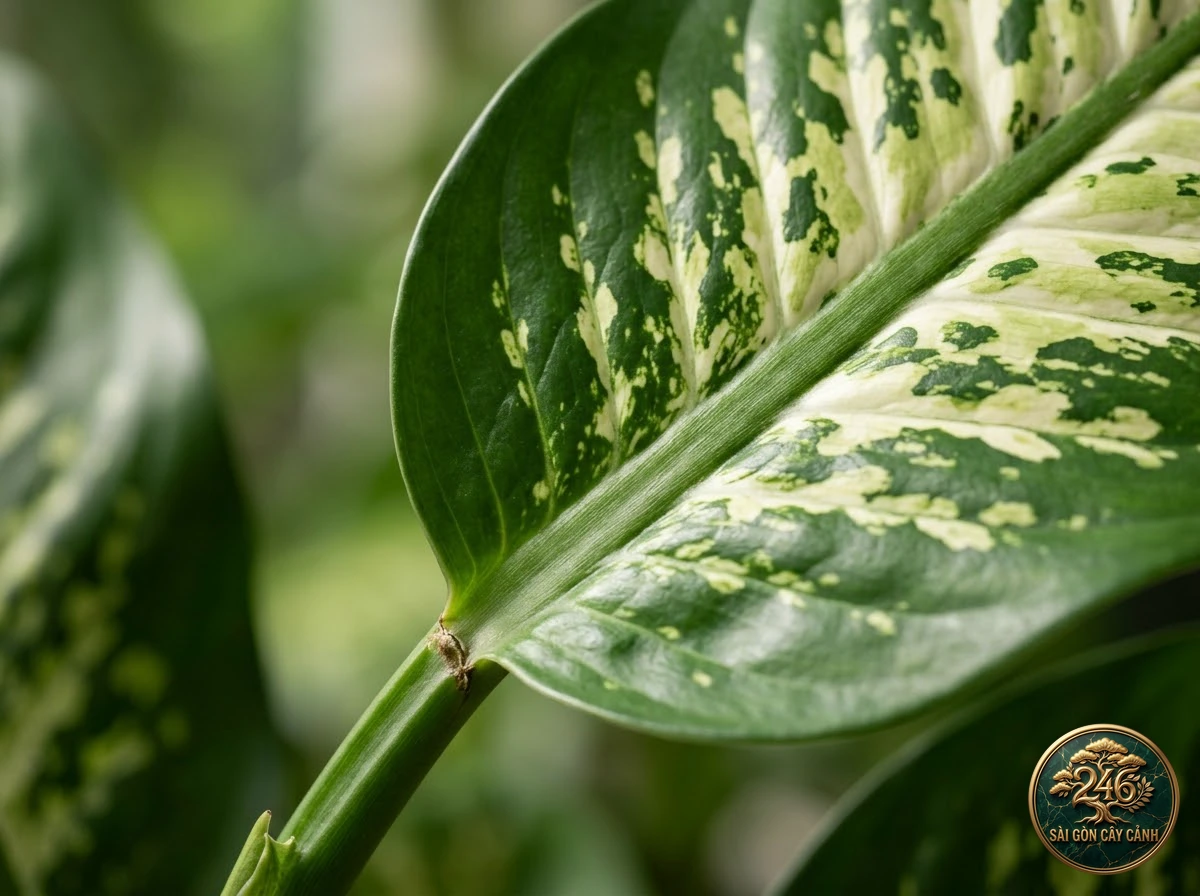 Môn trường sinh đốm lớn (Dieffenbachia amoena): đặc điểm nhận diện