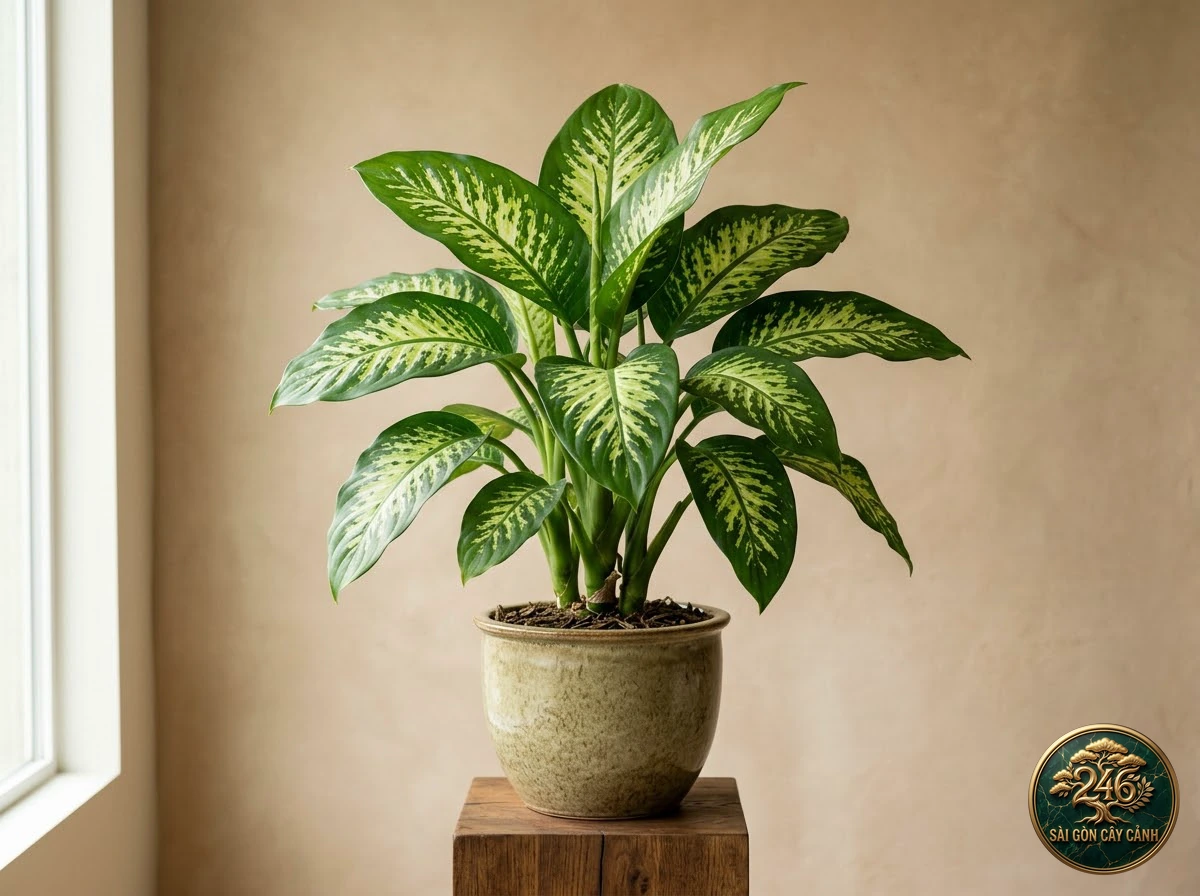 Môn trường sinh đốm lớn (Dieffenbachia amoena): hình ảnh hồ sơ