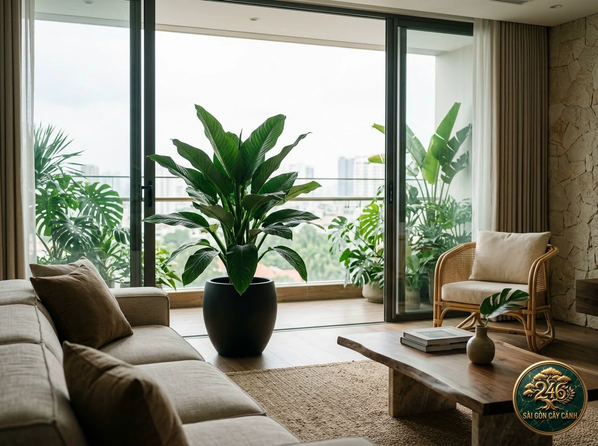 Môn trường sinh mo dài (Dieffenbachia longispatha): bố trí trong không gian sống