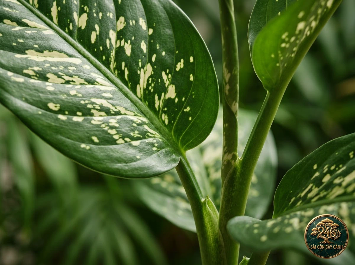 Vạn niên thanh da beo (Dieffenbachia maculata): đặc điểm nhận diện