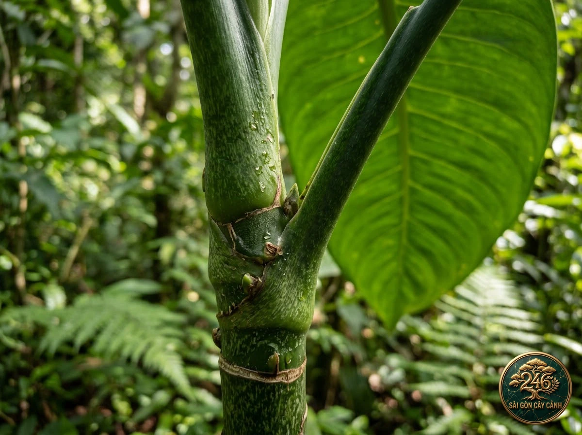 Vạn niên thanh viền ngọc (Dieffenbachia parlatorei): đặc điểm nhận diện