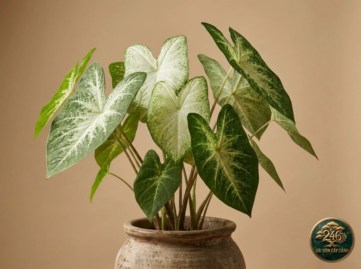 Hình ảnh hồ sơ Môn cảnh củ tròn (Caladium tuberosum)