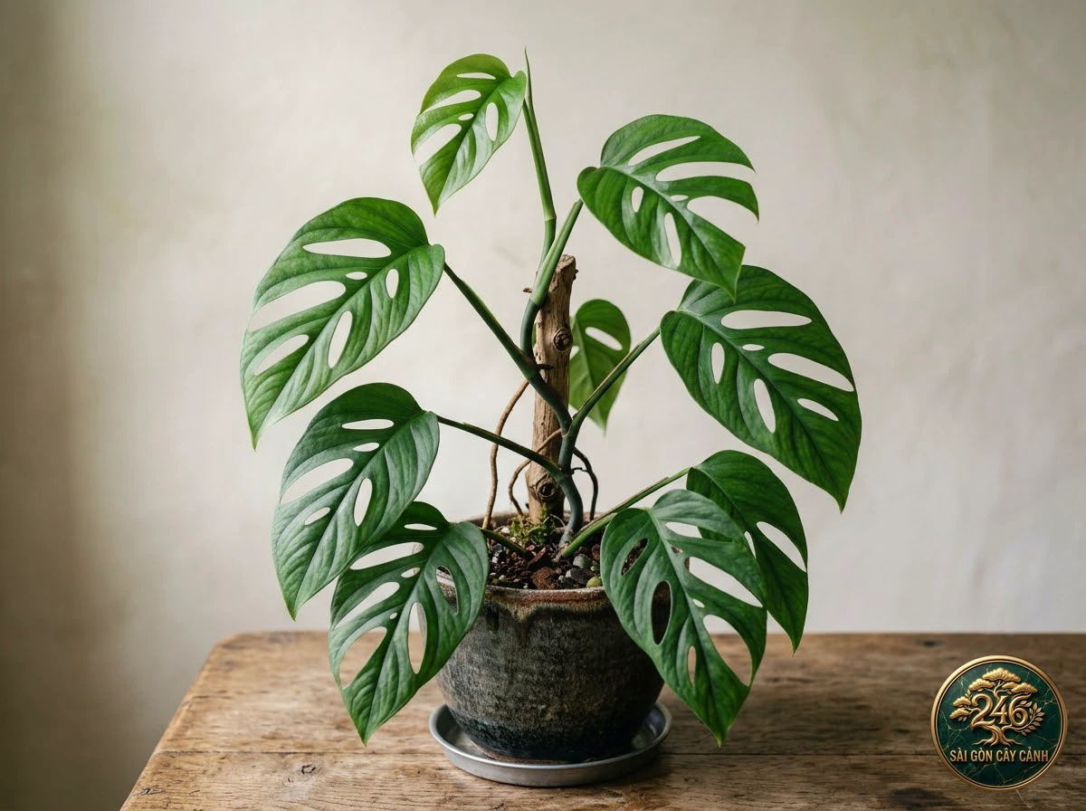 Hình ảnh hồ sơ Trầu bà lá thủng ven rừng (Rhaphidophora pertusa)