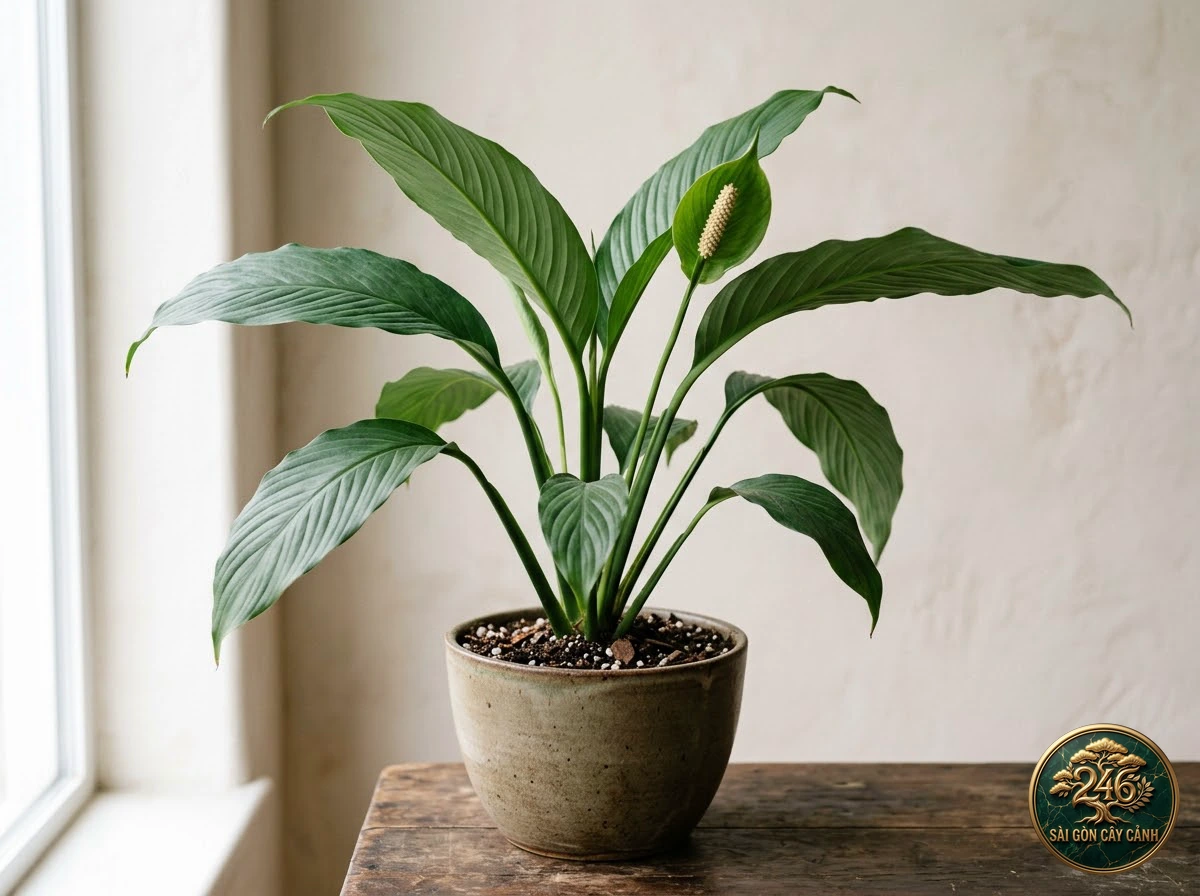 Hình ảnh hồ sơ Lan ý lá dong (Spathiphyllum cannifolium)
