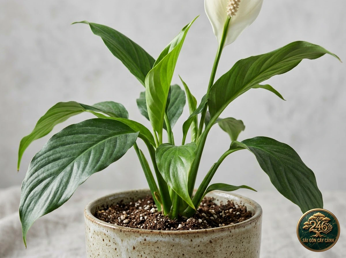 Hình ảnh hồ sơ Lan ý muỗng khổng lồ (Spathiphyllum cochlearispathum)