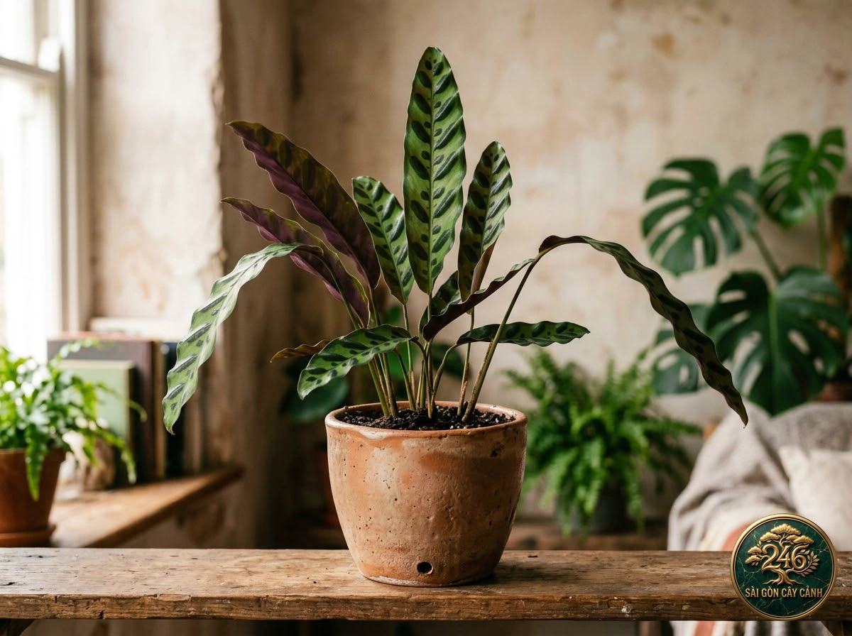Hình ảnh hồ sơ Đuôi công lá kiếm đuôi rắn (Goeppertia lancifolia)