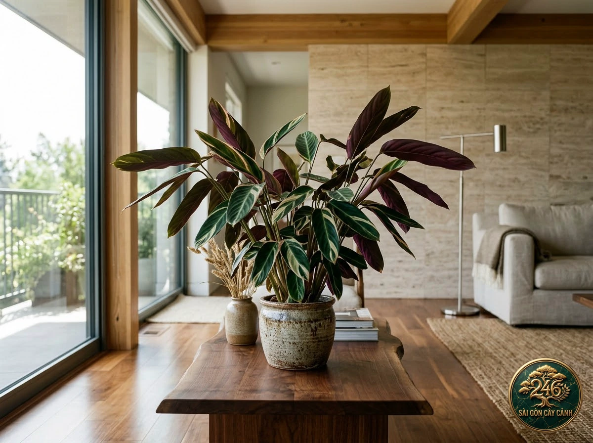 Never-never plant: in a living space
