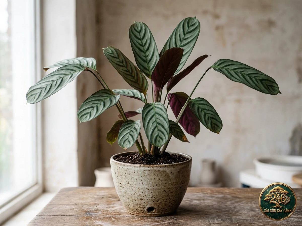 Hình ảnh hồ sơ Cây đuôi công xám bạc (Ctenanthe setosa)