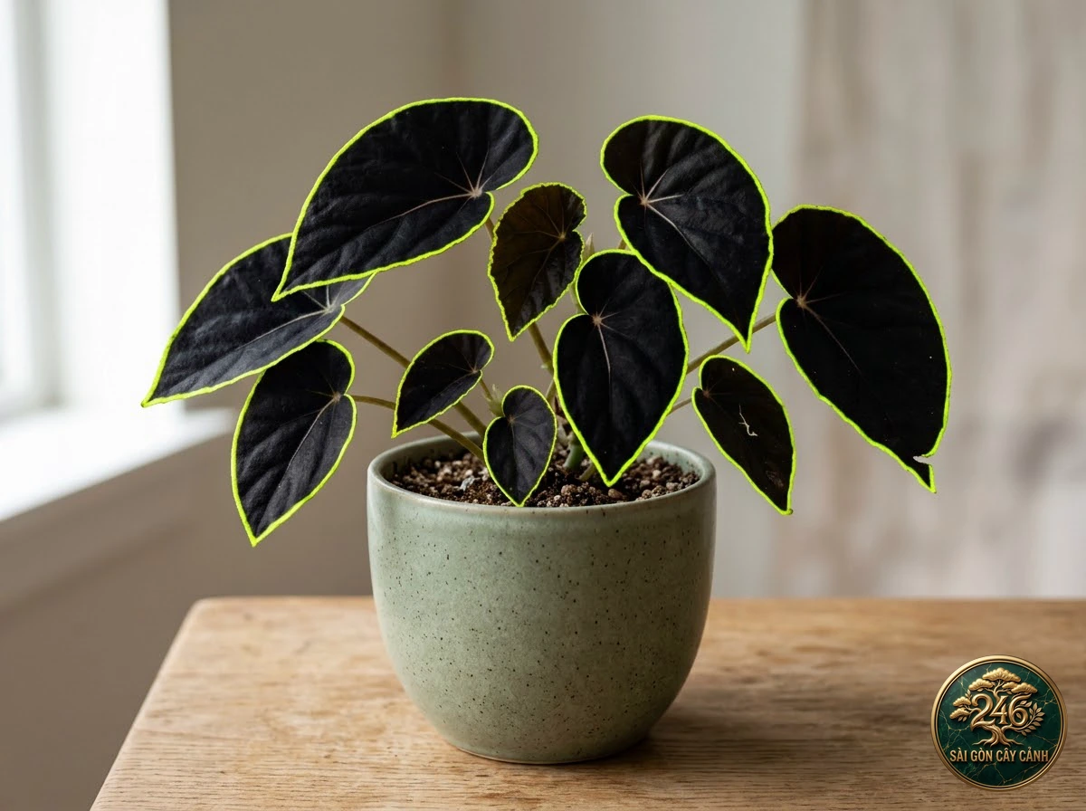 Hình ảnh hồ sơ Thu hải đường bóng đêm (Begonia darthvaderiana)