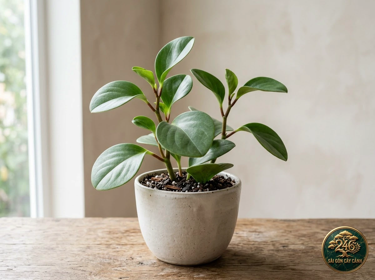 Hình ảnh hồ sơ Cây trường sinh lá tròn bóng (Peperomia obtusifolia)