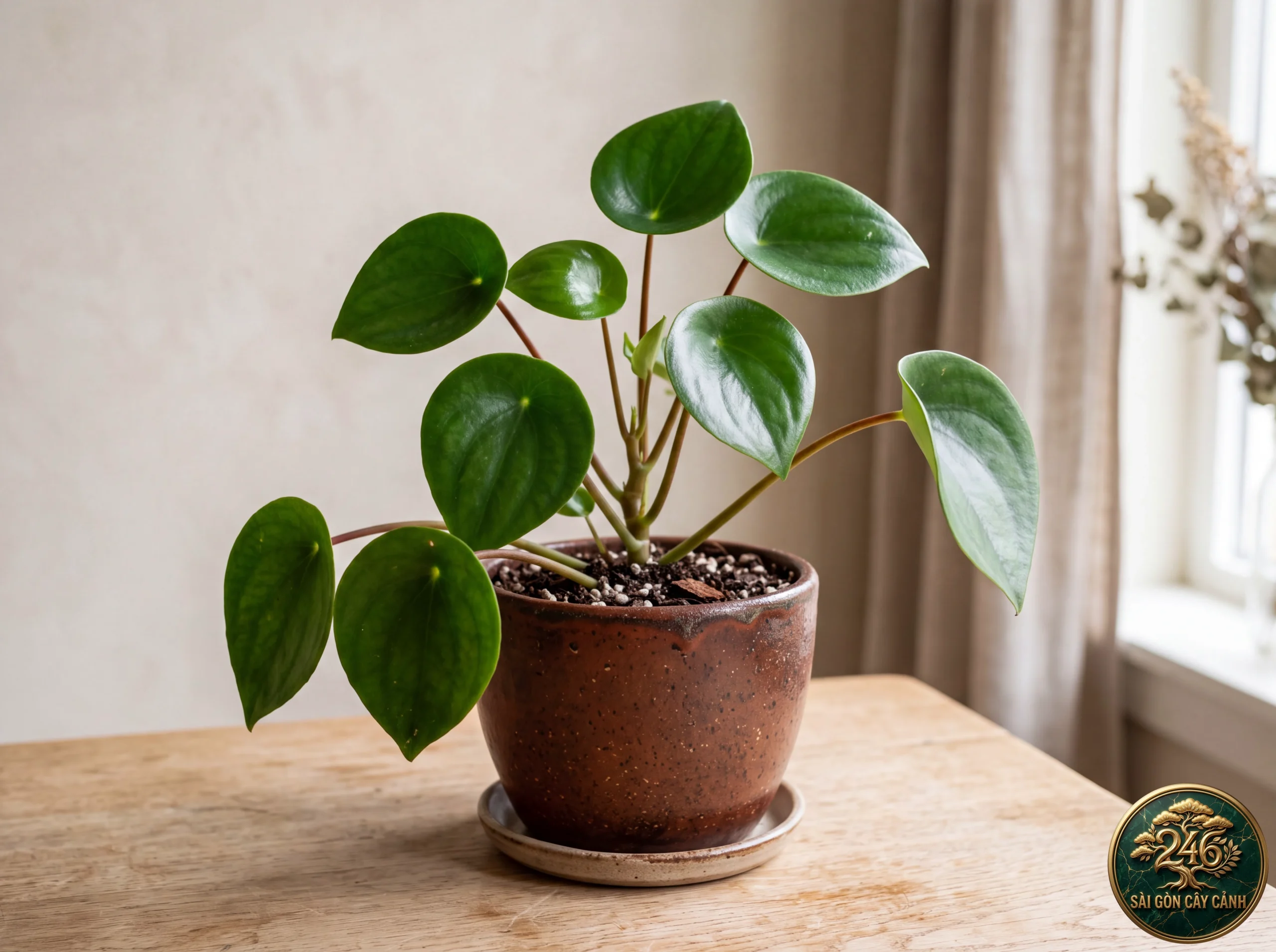 Hình ảnh hồ sơ Cây trường sinh hạt mưa giọt nước (Peperomia polybotrya)