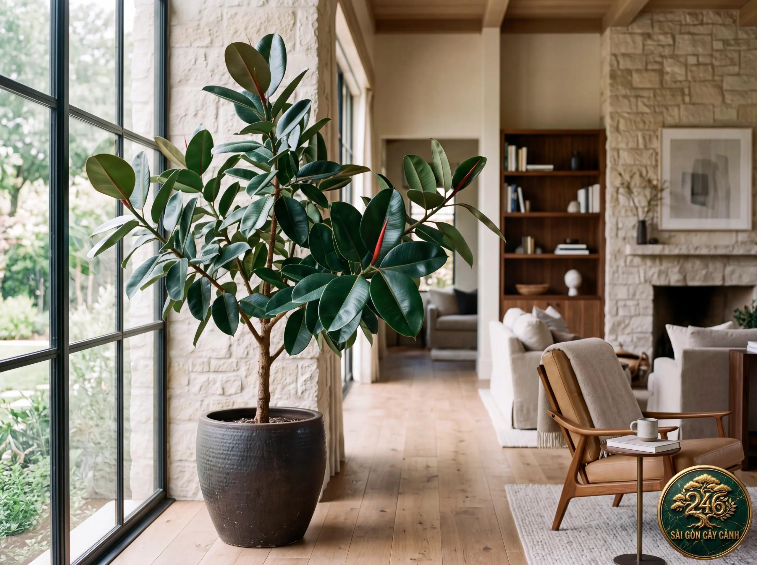 Đặc điểm nhận diện Đa búp đỏ cao su kiểng (Ficus elastica)