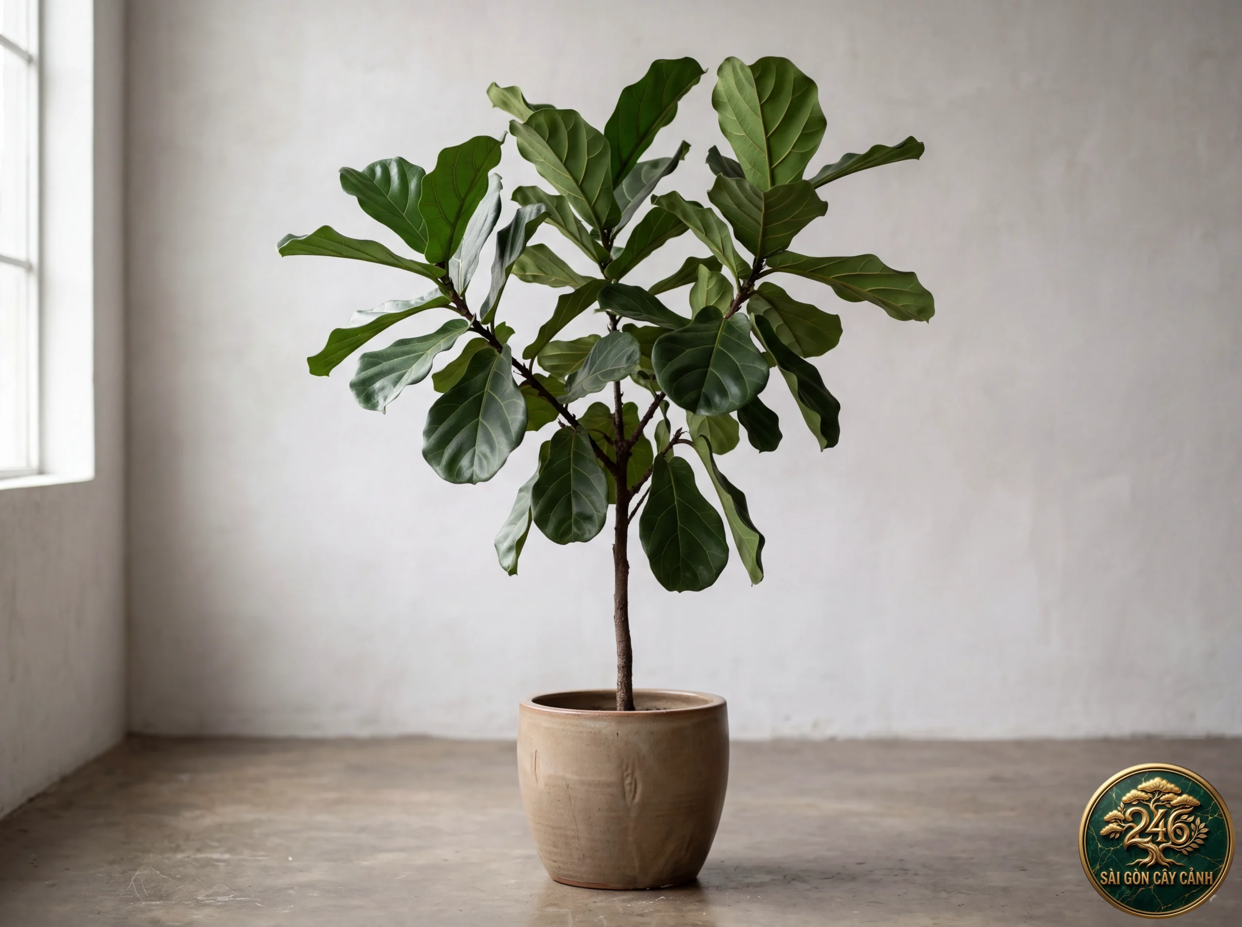 Hình ảnh hồ sơ Cây bàng singapore lá đàn (Ficus lyrata)