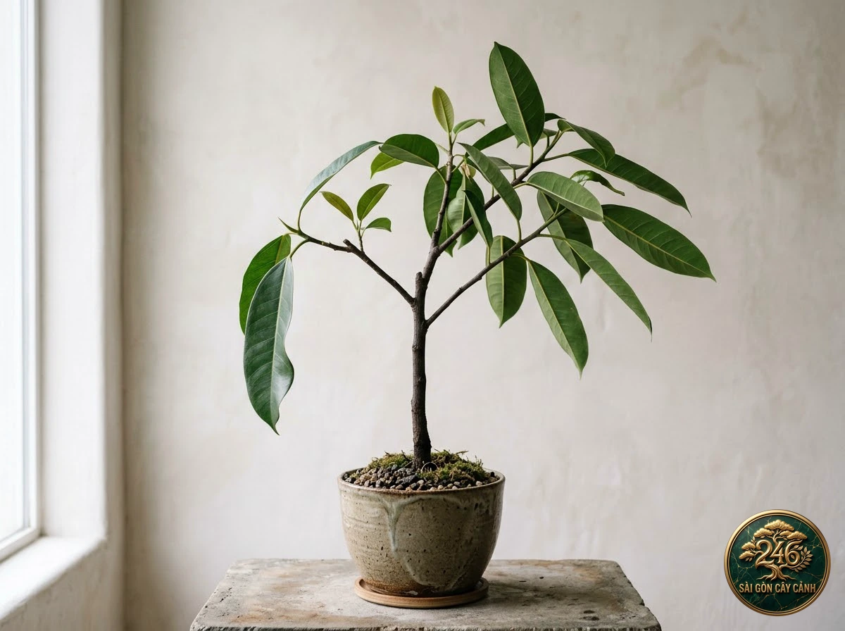 Cây đa lá sung châu phi (Ficus cyathistipula): dac diem nhan dien