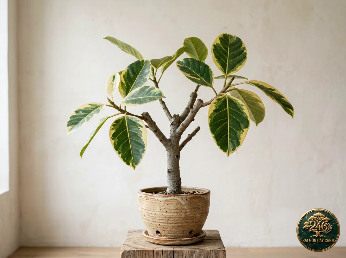 Cây đa lá hẹp alii (Ficus maclellandii): dac diem nhan dien