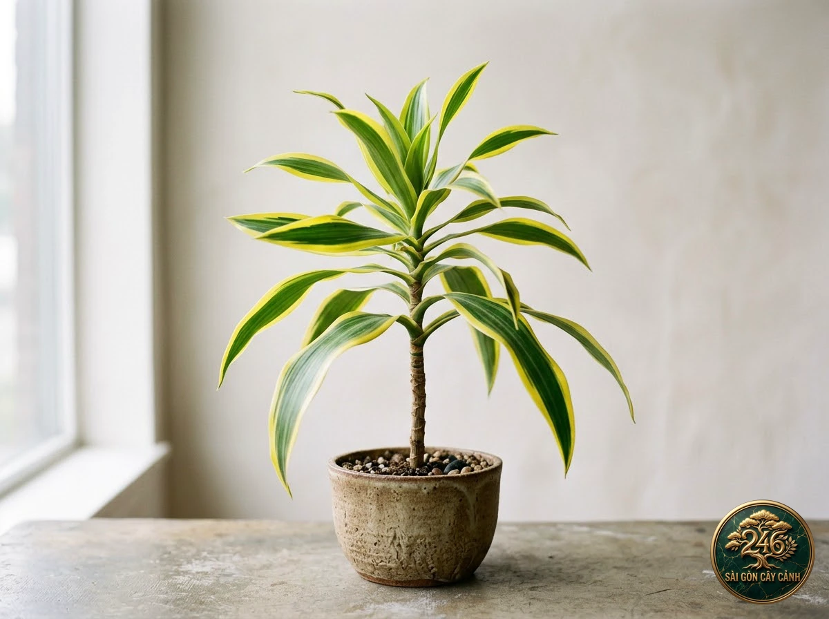 Cây trúc bách hợp (Dracaena reflexa): dac diem nhan dien