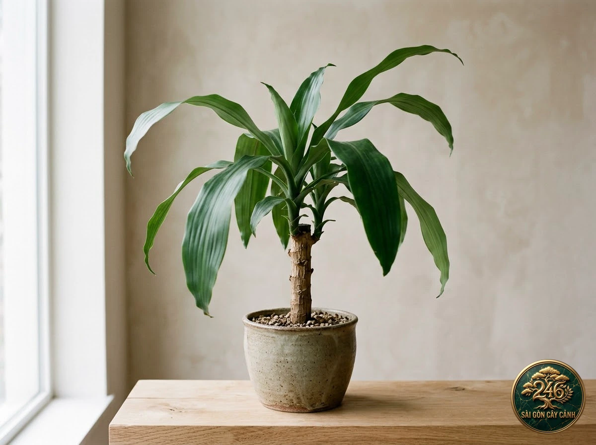 Cây thiết mộc lan phát tài (Dracaena fragrans): dac diem nhan dien