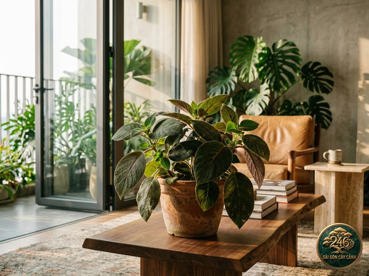 Tree gloxinia (Kohleria amabilis): in a living space