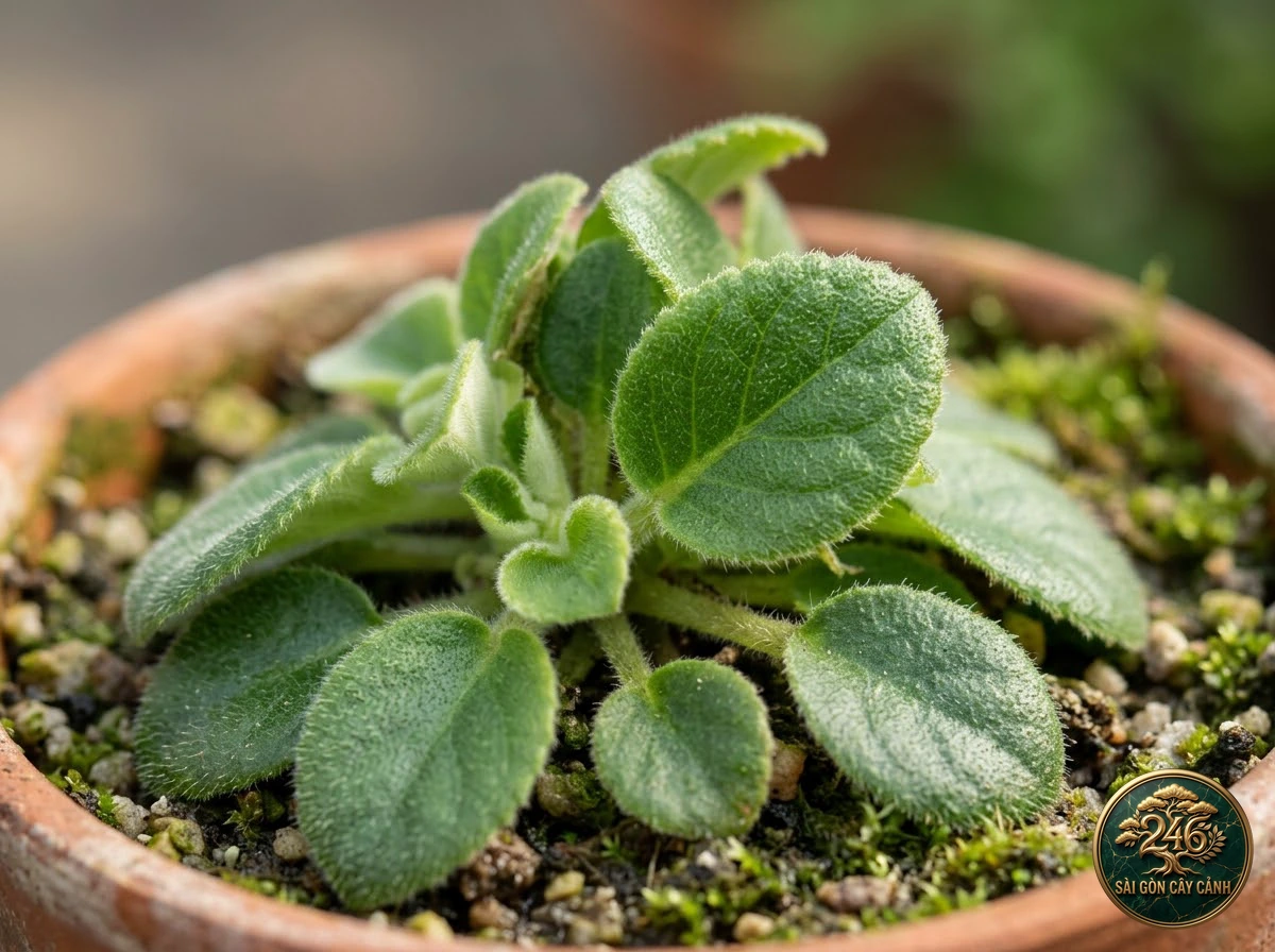 Cây tử linh lan mini tổ yến (Petrocosmea minor): dac diem nhan dien