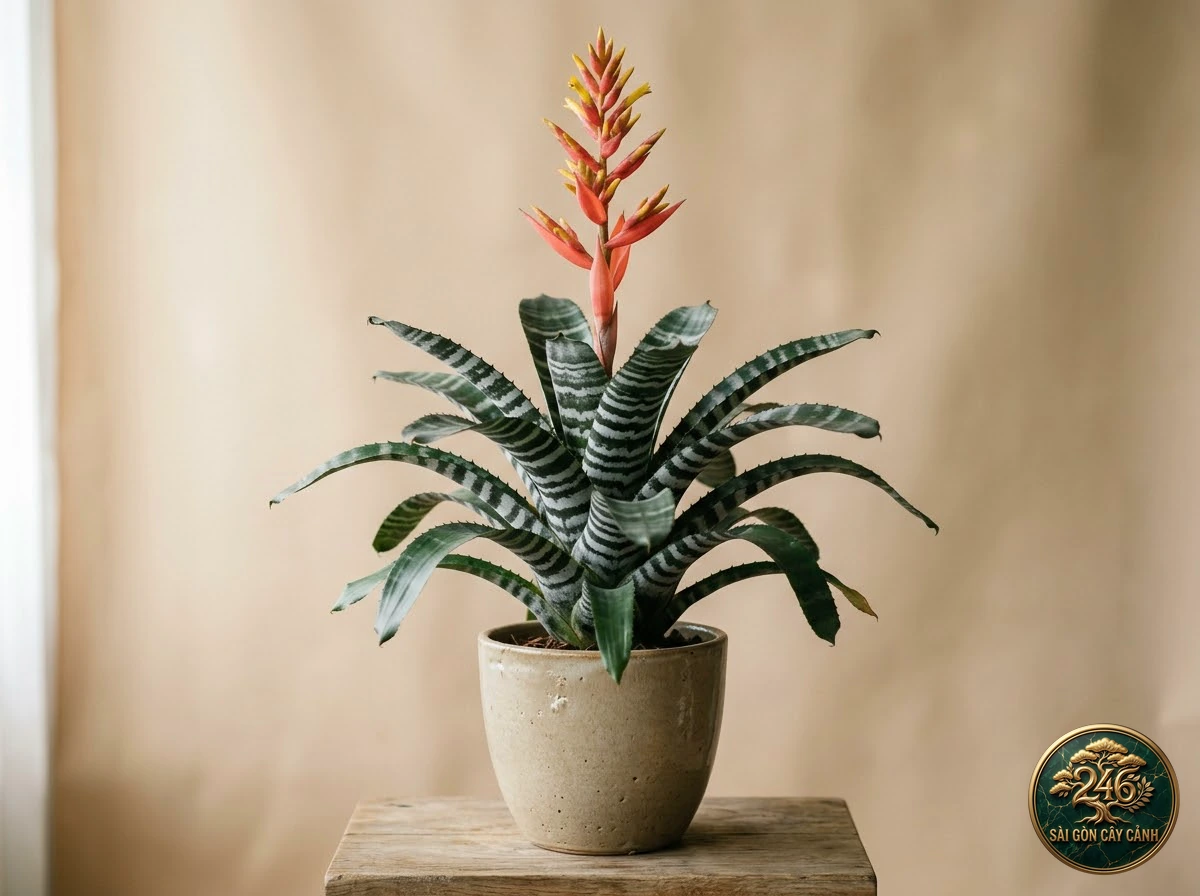 Cây dứa sọc ngựa vằn đen (Aechmea chantinii): hình ảnh hồ sơ