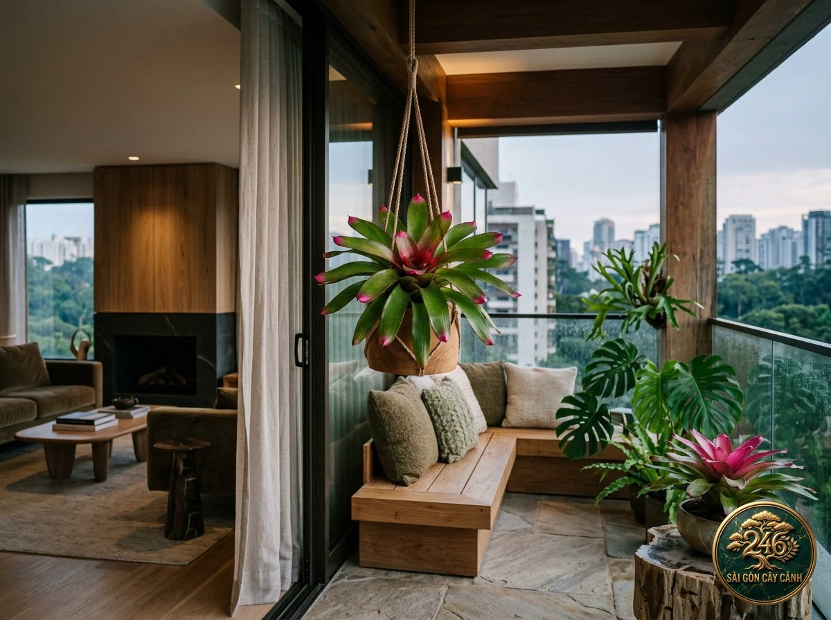 Cây dứa móng tay hồng (Neoregelia spectabilis): bố trí trong không gian sống