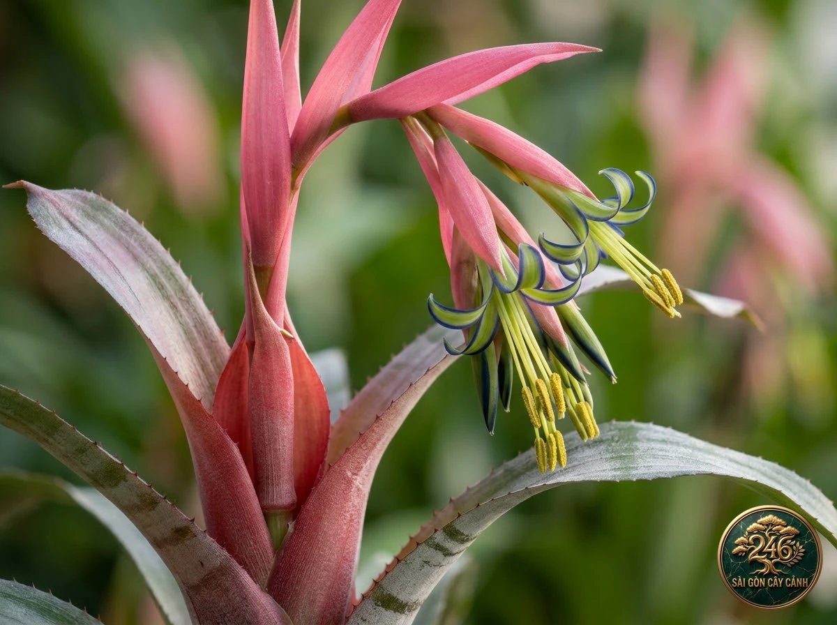 Cây dứa nước mắt nữ hoàng (Billbergia nutans): đặc điểm nhận diện