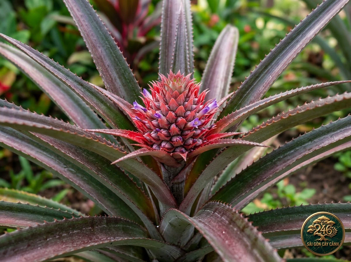 Pineapple plant (Ananas comosus): morphological identification