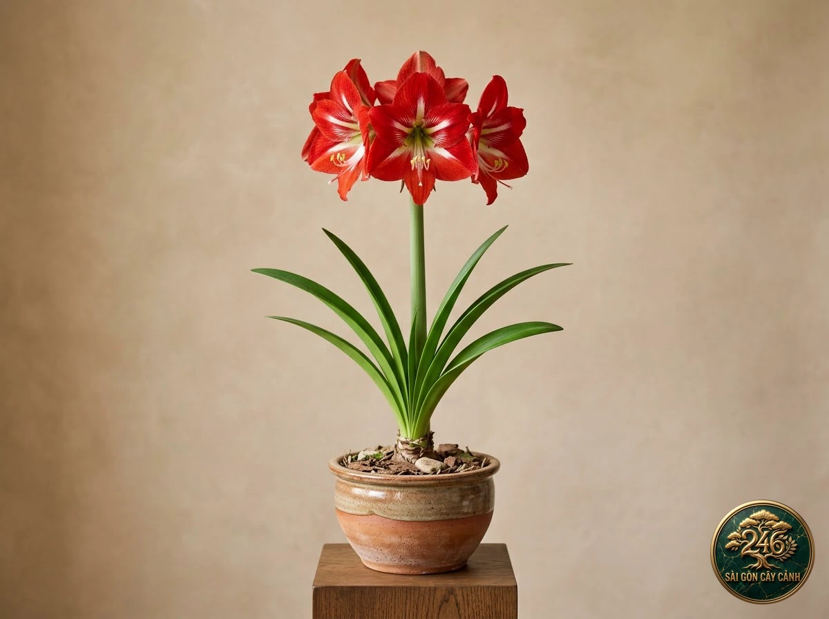 Hoa loa kèn đỏ nhiệt đới (Hippeastrum puniceum): hình ảnh hồ sơ