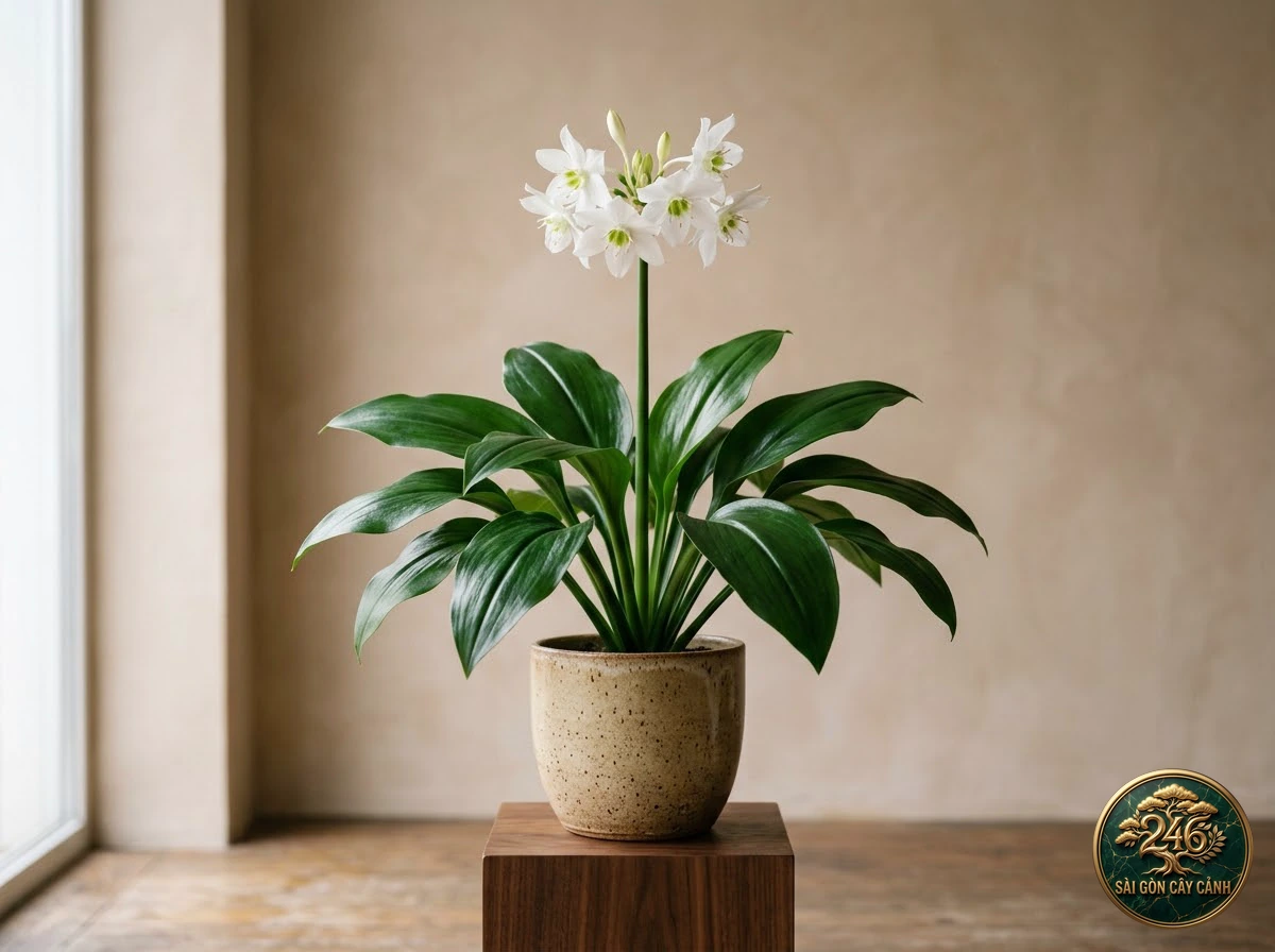 Hoa ngọc trâm amazon hoa trắng (Eucharis amazonica): hình ảnh hồ sơ
