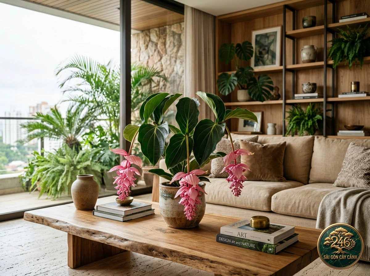 Showy medinilla (Medinilla magnifica): interior living-space styling