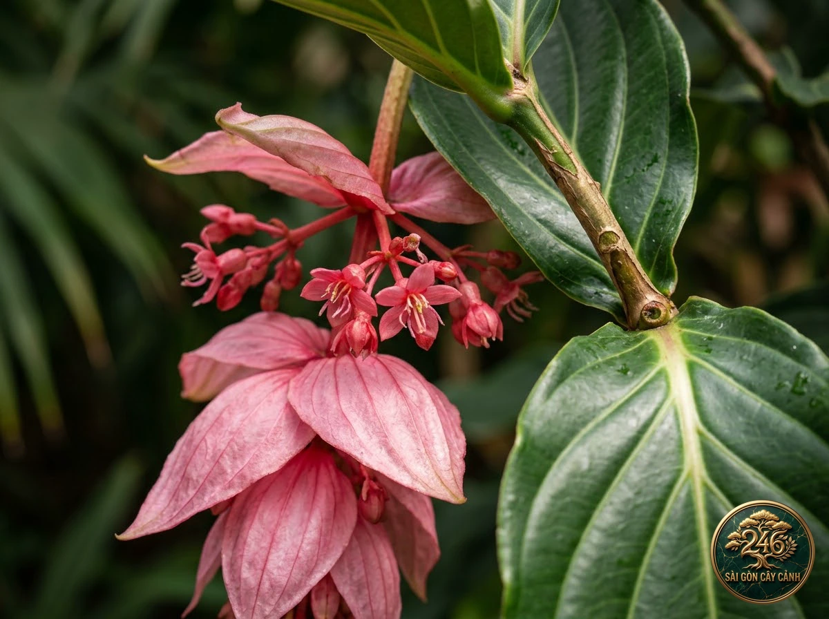 Showy medinilla (Medinilla magnifica): morphological identification