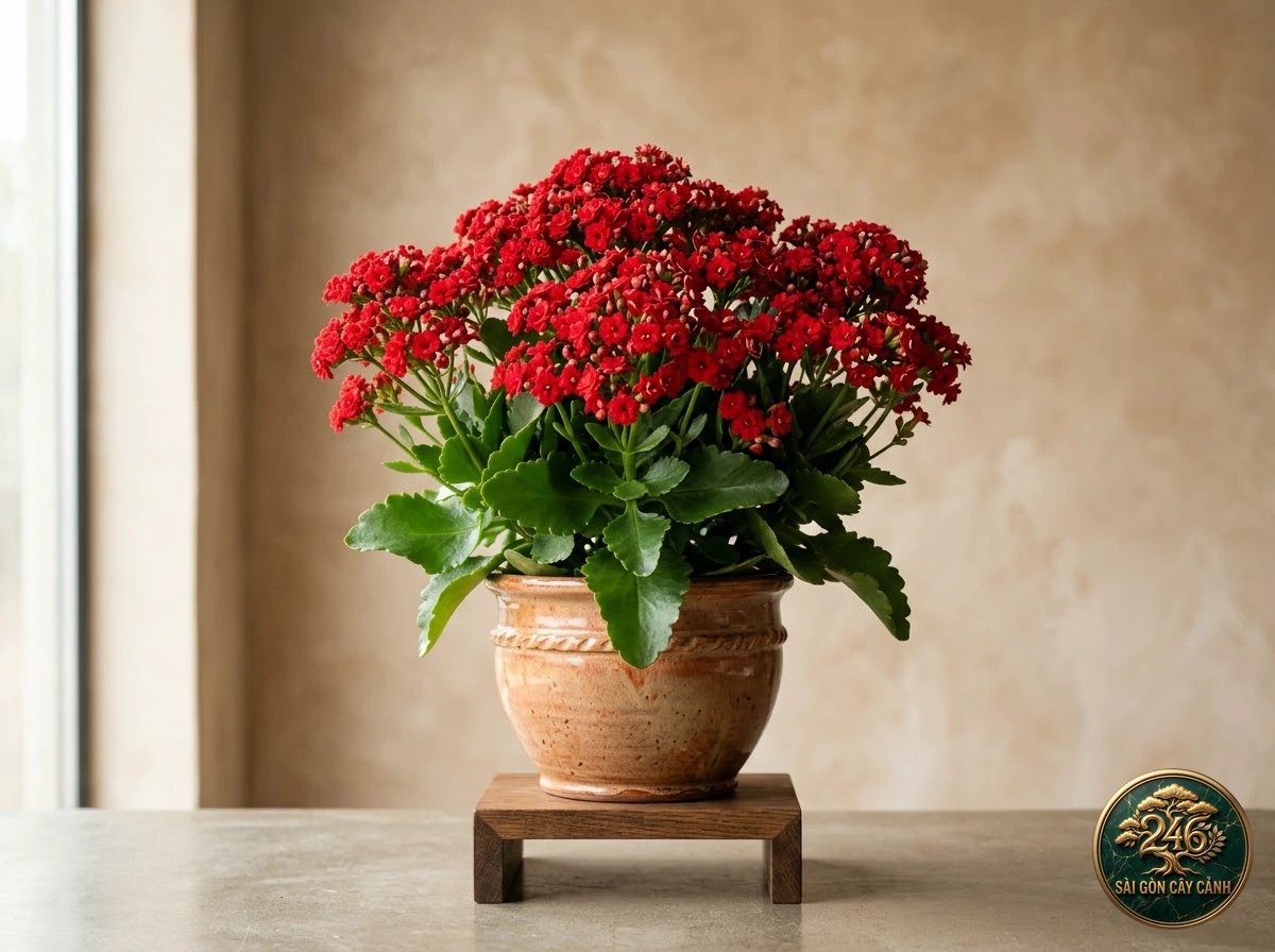 Cây hoa sống đời bông kép (Kalanchoe blossfeldiana): hình ảnh hồ sơ