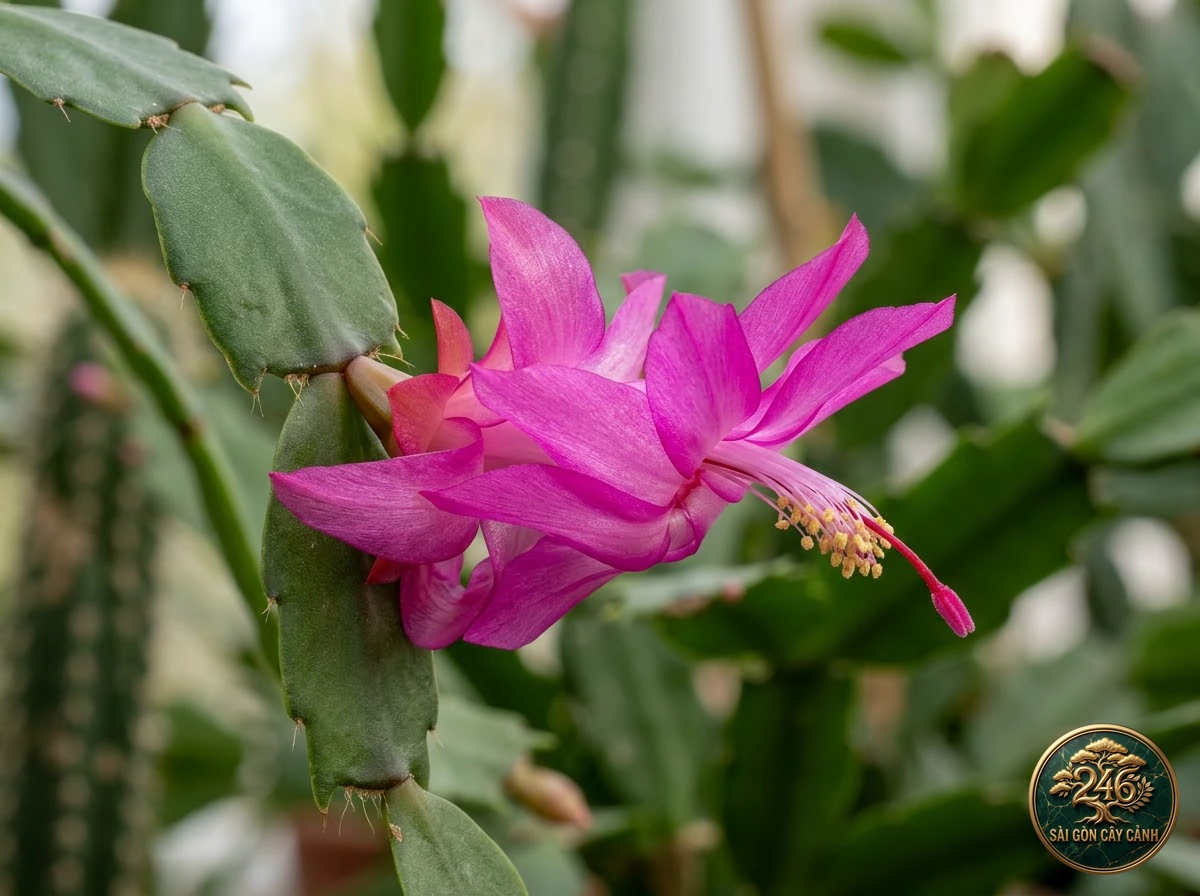 Thanksgiving cactus (Schlumbergera truncata): morphological identification