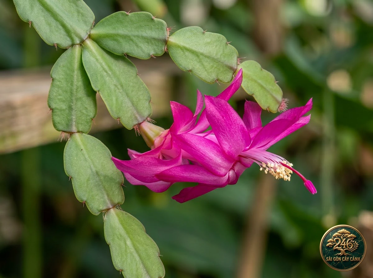 Holiday cactus (Schlumbergera russelliana): morphological identification
