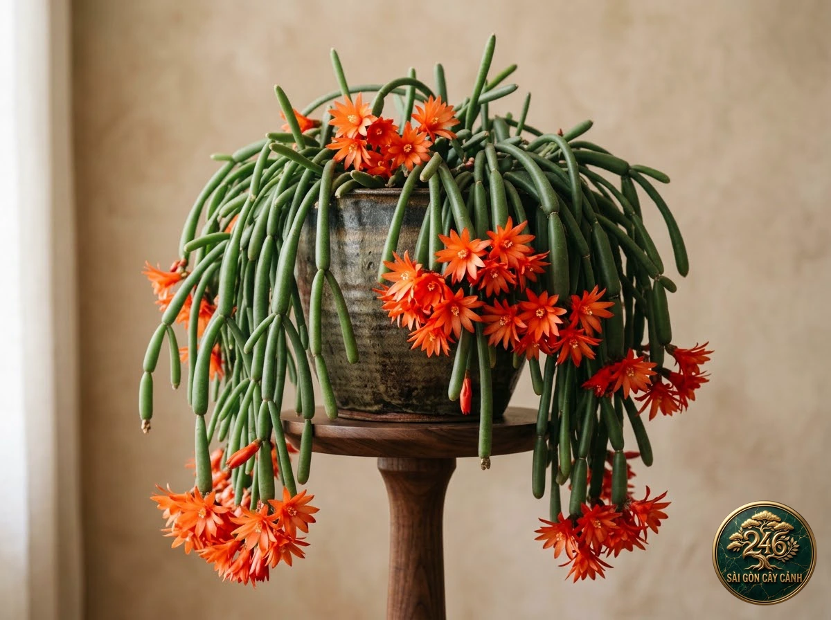 Xương rồng san hô trụ (Hatiora cylindrica): hình ảnh hồ sơ