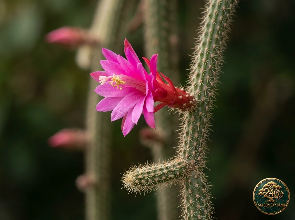 Rattail cactus (Disocactus flagelliformis): morphological identification