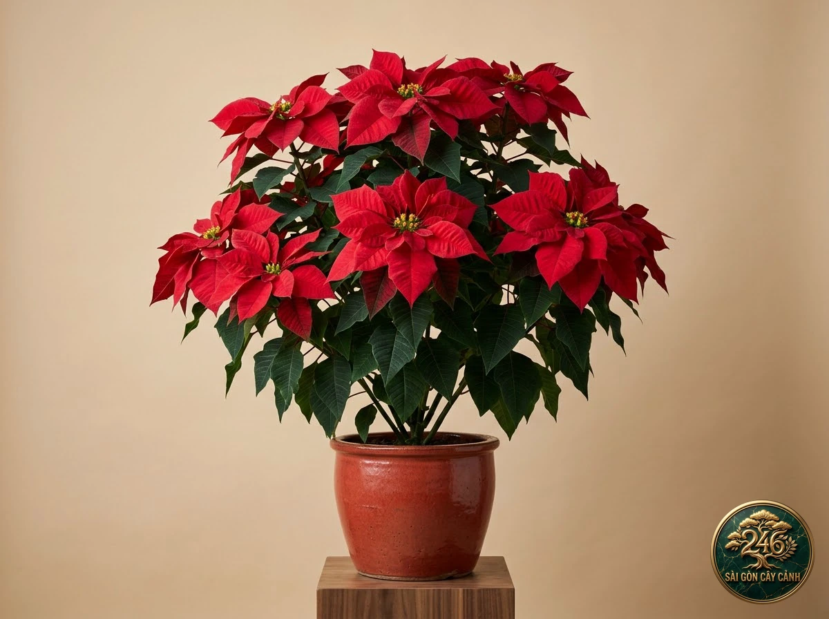 Cây hoa trạng nguyên đỏ (Euphorbia pulcherrima): hình ảnh hồ sơ