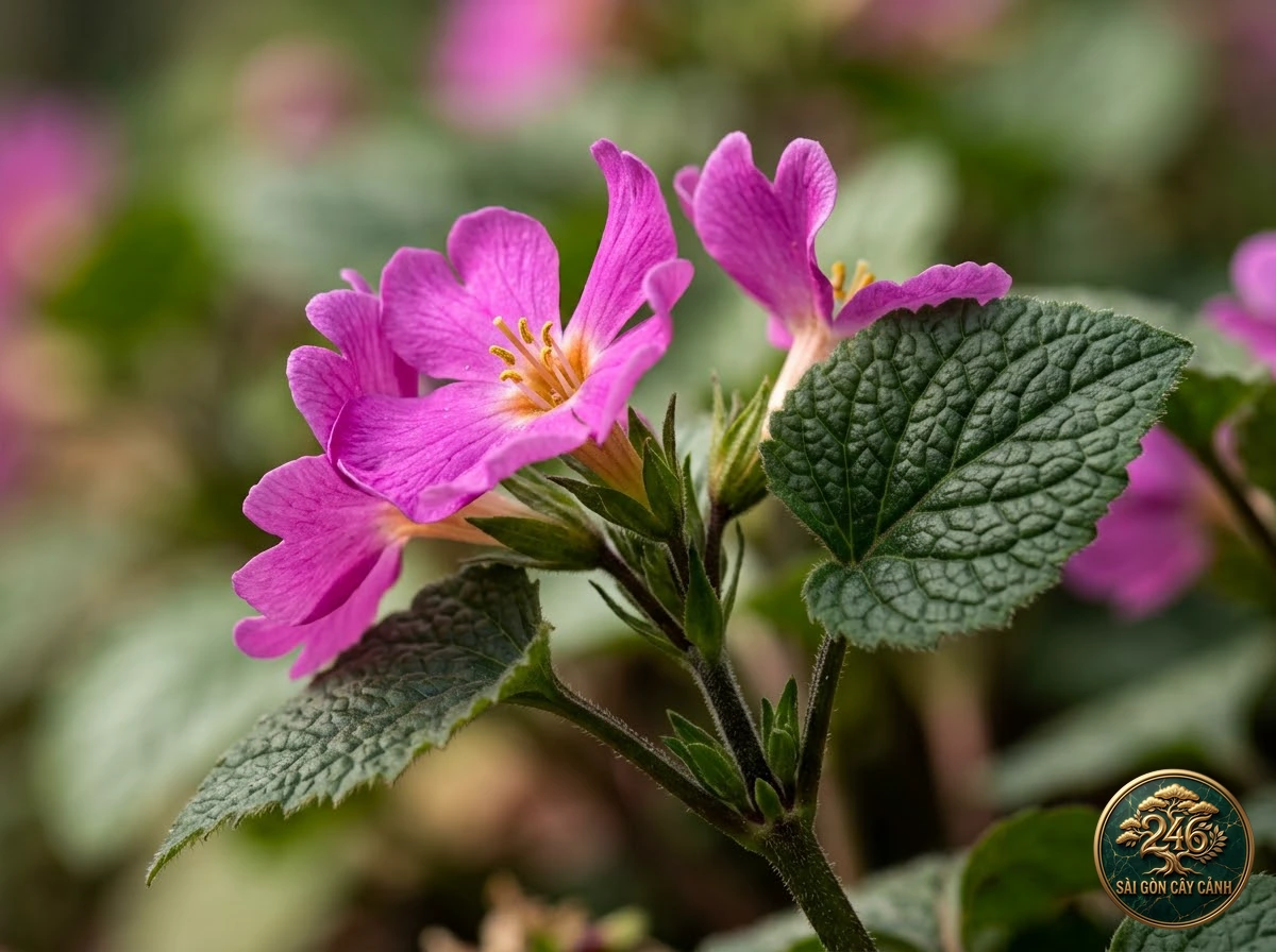 Poison primrose (Primula obconica): morphological identification