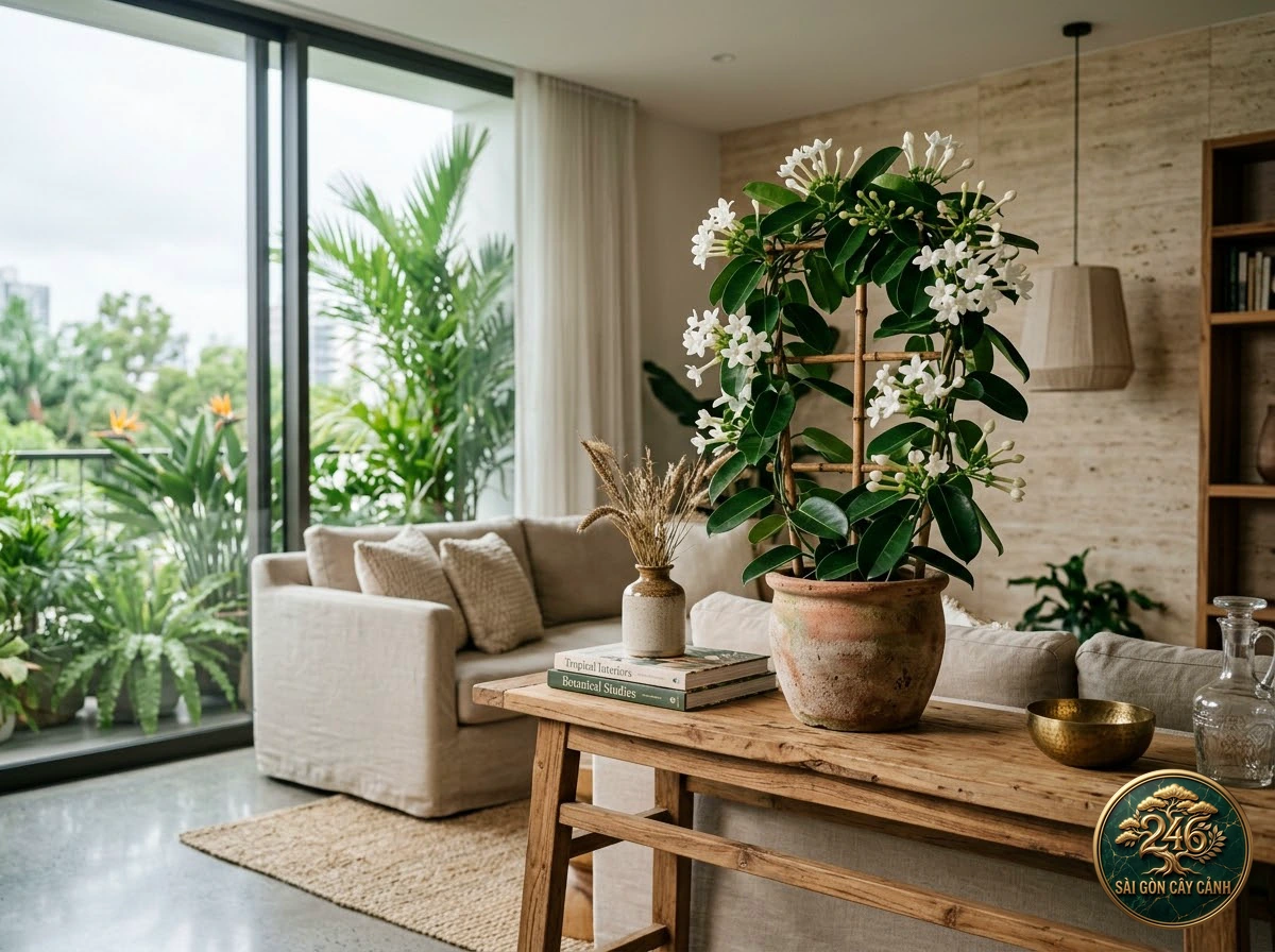 Madagascar jasmine (Stephanotis floribunda): interior living-space styling