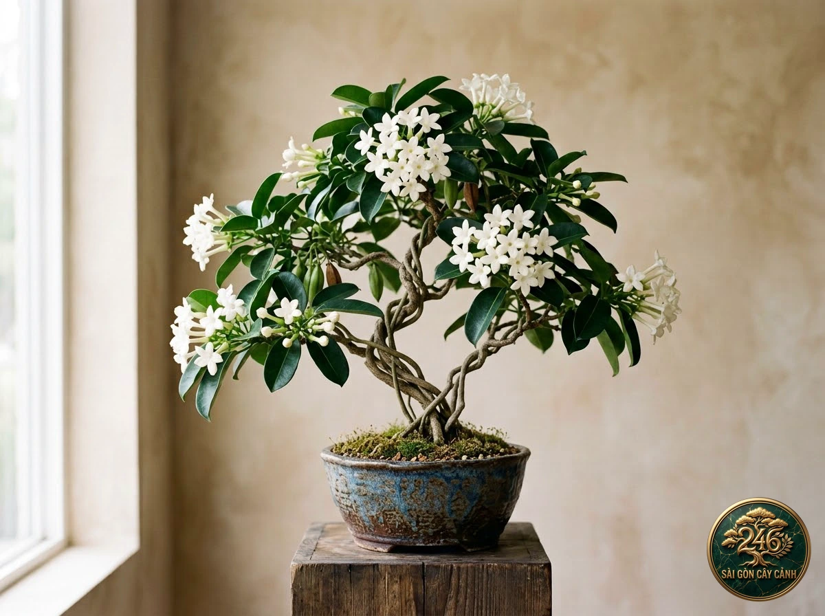 Cây hoa lài tây cô dâu leo (Stephanotis floribunda): hình ảnh hồ sơ