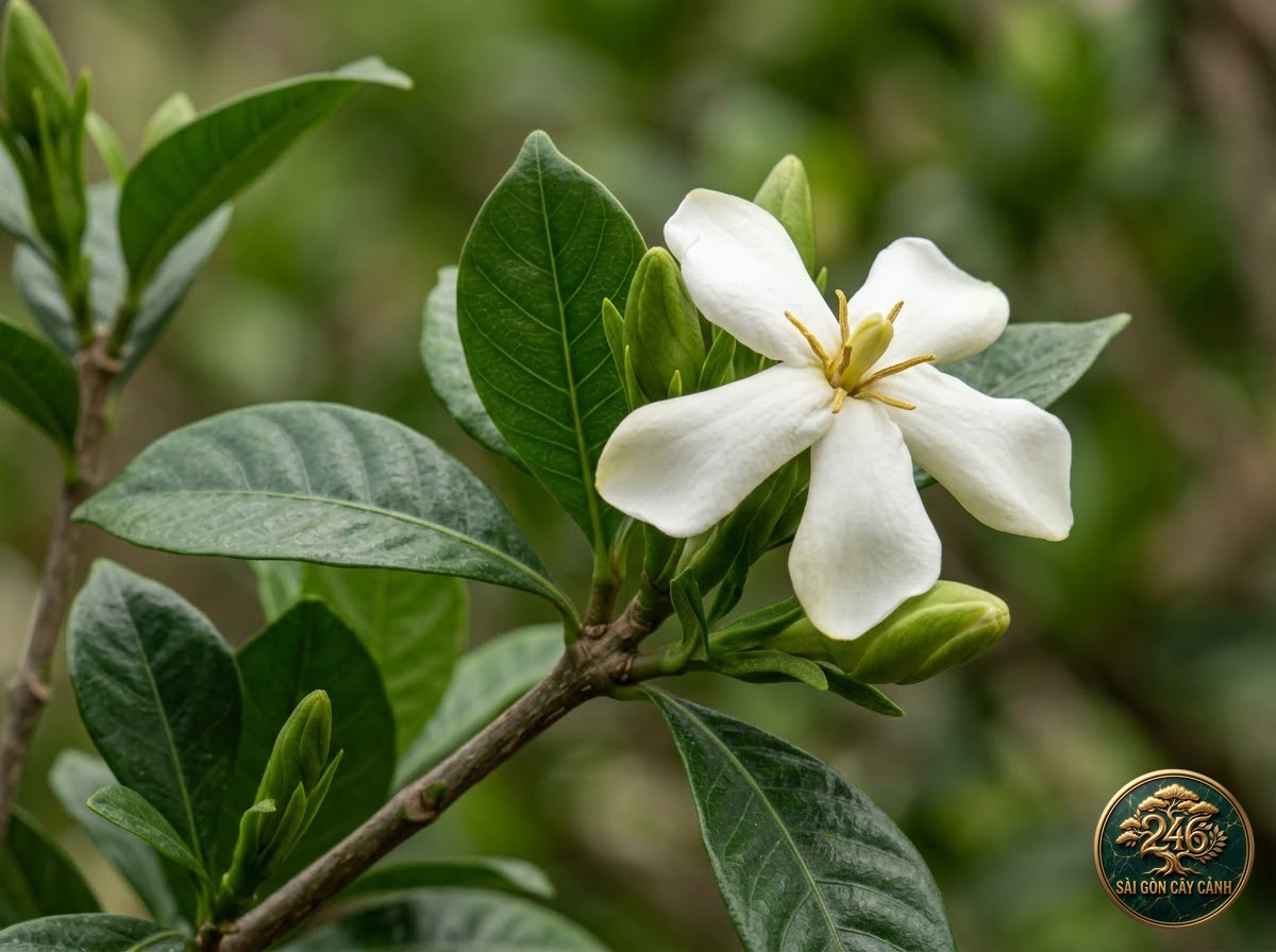 Cây hoa dành dành thơm ngát (Gardenia jasminoides): đặc điểm nhận diện