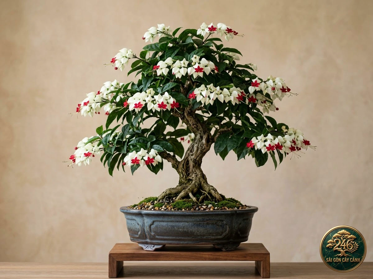 Cây hoa ngọc nữ tim vỡ (Clerodendrum thomsoniae): hình ảnh hồ sơ