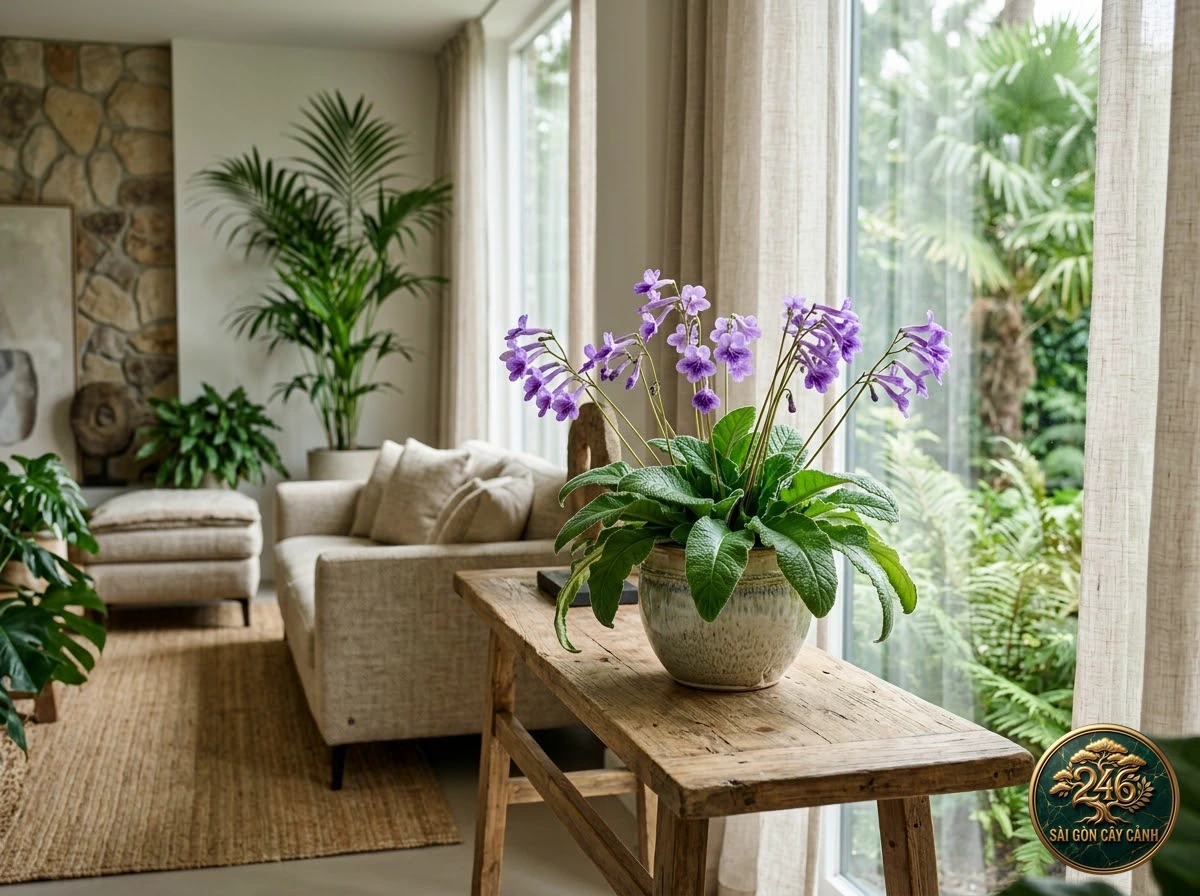 Cape primrose (Streptocarpus rexii): interior living-space styling