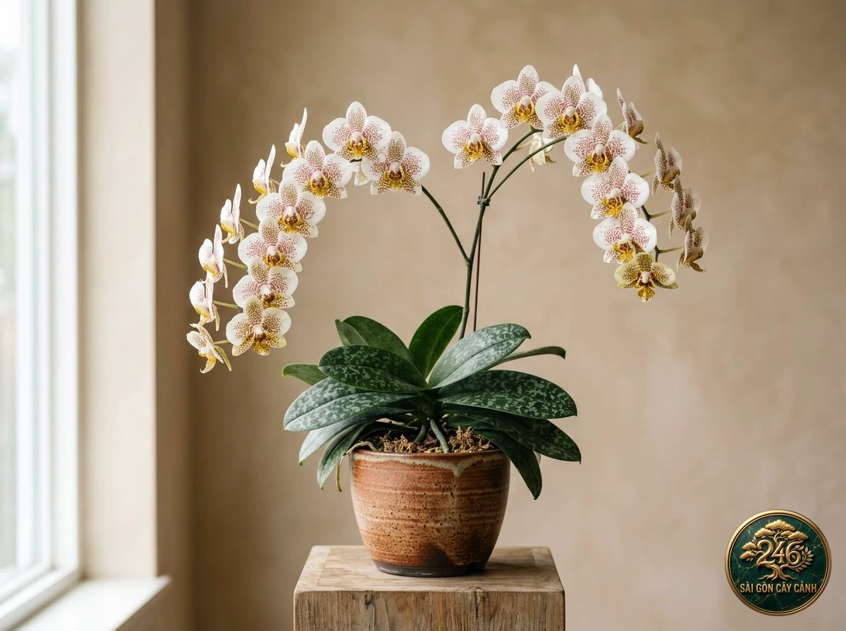 Lan hồ điệp đốm vàng stuart (Phalaenopsis stuartiana): hình ảnh hồ sơ