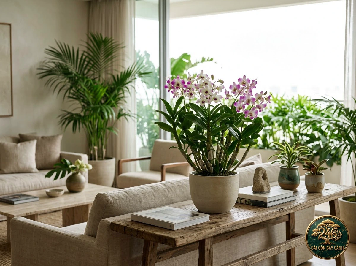 Noble dendrobium (Dendrobium nobile): interior living-space styling